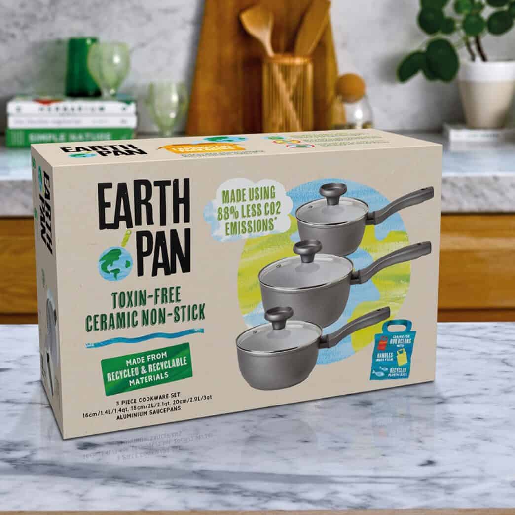 Pan set in a box