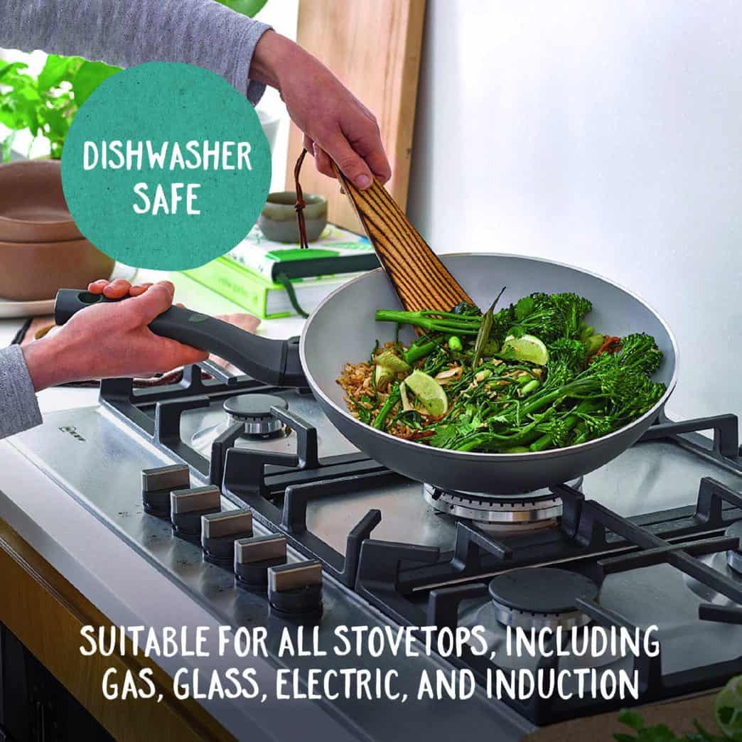 Dishwasher Safe & suitable for all stovetops including gas, glass, electric and induction